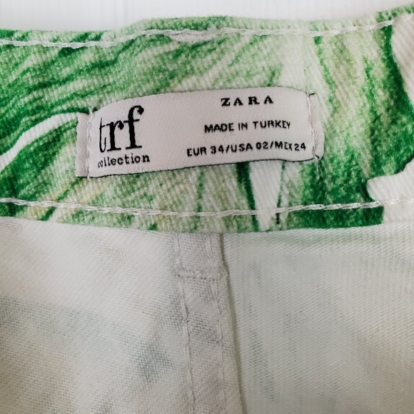 NWT zara mom style tropical bird  high rise Jeans - Picture 8 of 8